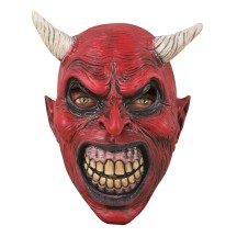 Masque intégral diable adulte – déguisement Halloween démon