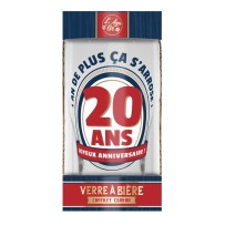 Verre à bière 20 ans pas cher | Fiesta Factory