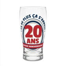Verre à bière 20 ans pas cher | Fiesta Factory