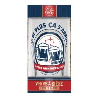 Verre à bière joyeux anniversaire pas cher | Fiesta Factory