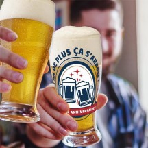 Verre à bière joyeux anniversaire pas cher | Fiesta Factory