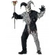 Déguisement clown arlequin noir homme Halloween pas cher – Fiesta Factory