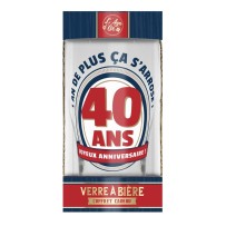 Verre à Bière 40 Ans Pas Cher | Fiesta Factory