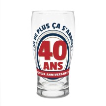 Verre à Bière 40 Ans Pas Cher | Fiesta Factory