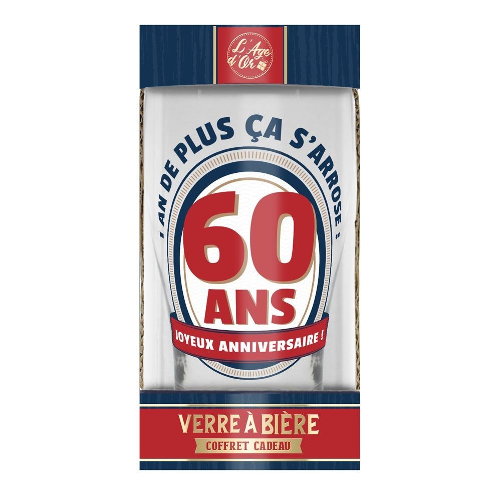Verre à Bière 60 Ans Pas Cher | Fiesta Factory