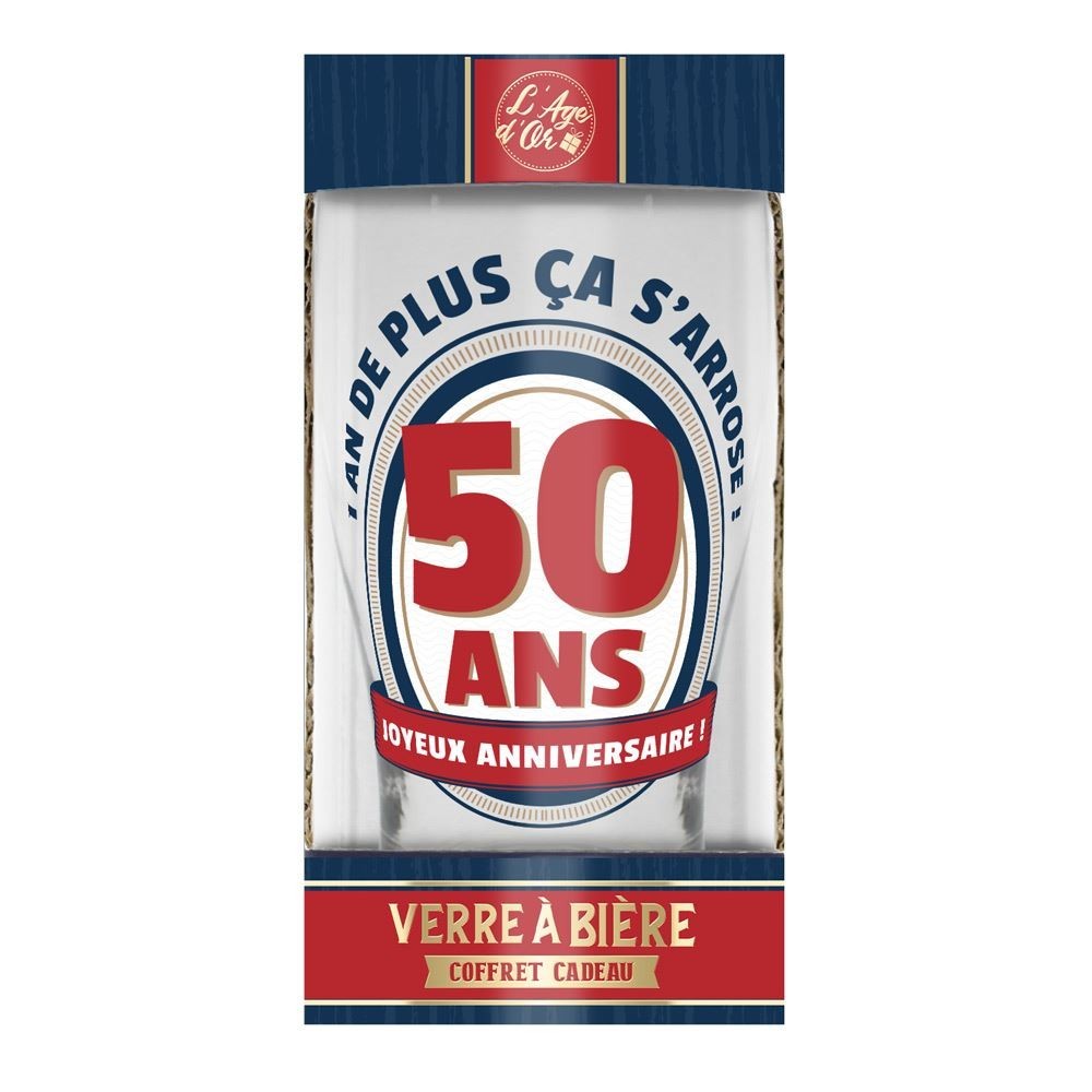 Verre à Bière 50 Ans Pas Cher | Fiesta Factory