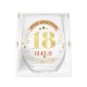 Verre Rond 18 Ans Cadeau Anniversaire | Fiesta Factory