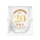 Verre Rond 20 Ans Cadeau Anniversaire | Fiesta Factory