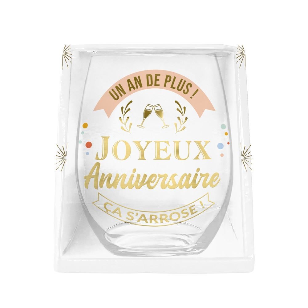 Verre Rond Cadeau Anniversaire Pas Cher | Fiesta Factory