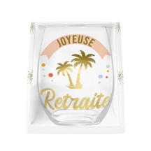 Verre Rond Retraite Cadeau Pas Cher | Fiesta Factory