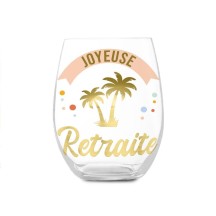 Verre Rond Retraite Cadeau Pas Cher | Fiesta Factory