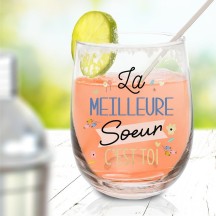 Verre La Meilleure Sœur Cadeau Original | Fiesta Factory