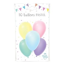 10 Ballons latex pastel 30 cm - 36429P - Ballons latex