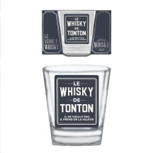 Verre à whisky "Le whisky de tonton" cadeau original pas cher | Fiesta Factory