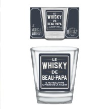Verre à whisky "Le whisky de beau-papa" cadeau original pas cher | Fiesta Factory