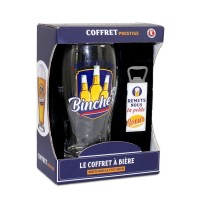 Coffret verre à bière "Binche ?" cadeau humour pas cher | Fiesta Factory