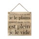 Plaque bois "Quand mon verre..." cadeau humour pas cher | Fiesta Factory