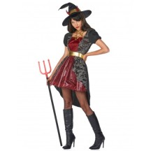 Déguisement sorcière diabolique femme pas cher – costume Halloween Fiesta Factory