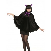 Poncho chauve-souris femme pas cher – costume Halloween Fiesta Factory