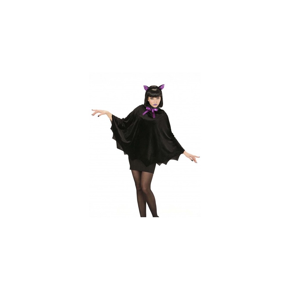 Poncho chauve-souris femme pas cher – costume Halloween Fiesta Factory