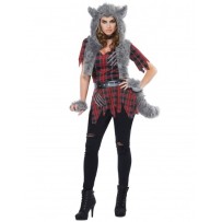 Déguisement loup-garou luxe femme pas cher – costume Halloween Fiesta Factory