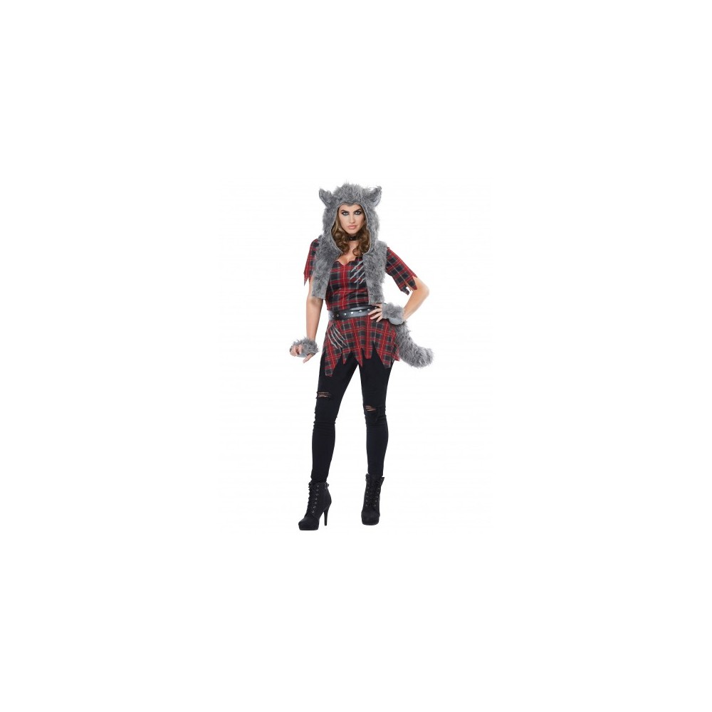 Déguisement loup-garou luxe femme pas cher – costume Halloween Fiesta Factory