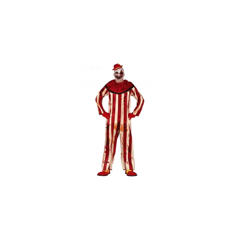 Déguisement clown terrifiant rouge blanc homme pas cher – Fiesta Factory