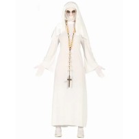 Déguisement nonne blanche fantôme femme pas cher – costume Halloween Fiesta Factory