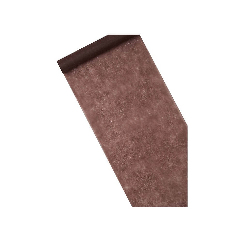 Chemin de table intissé marron 29 cm x 10 m - 4GUZ - Chemins de table