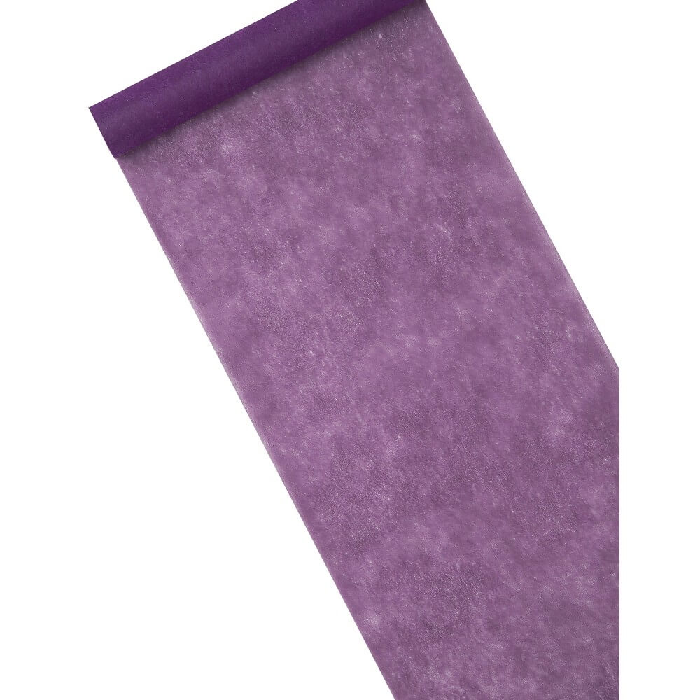 Chemin de table intissé violet 29 cm x 10 m - 4GV5 - Chemins de table