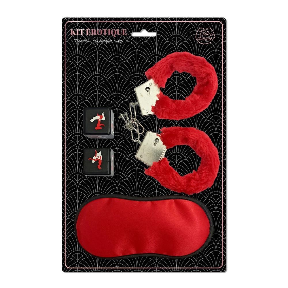 👉 Kit érotique rouge pas cher ambiance couple