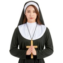 Collier croix de moine or pas cher – accessoire déguisement Fiesta Factory