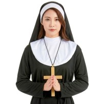 Collier croix de moine or pas cher – accessoire déguisement Fiesta Factory