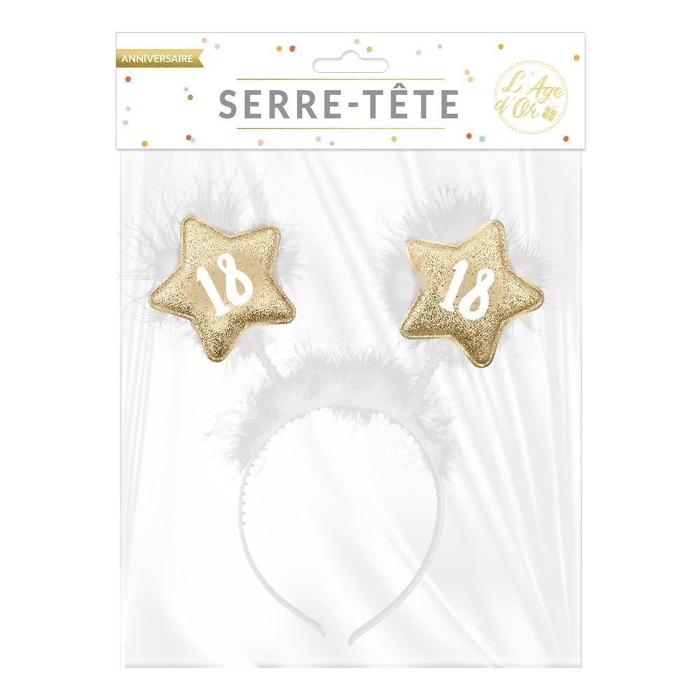 Serre-tête étoile 18 ans pas cher – Accessoire anniversaire