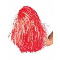 Pompon rouge métallique pas cher – accessoire fête Fiesta Factory