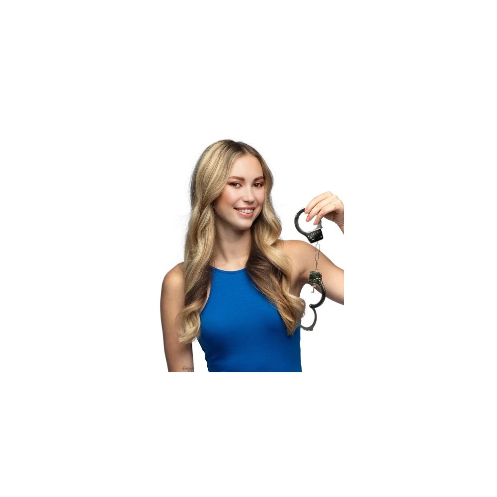 Menottes en métal avec clés pas cher – accessoire déguisement Fiesta Factory