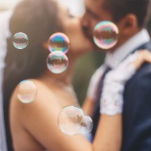 Tubes bulles mariage cœur x24 pas cher – accessoire mariage | Fiesta Factory