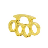 Poing américain doré accessoire pas cher – déguisement Fiesta Factory