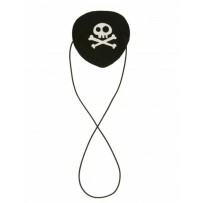 Cache-œil pirate feutrine adulte pas cher – accessoire déguisement Fiesta Factory
