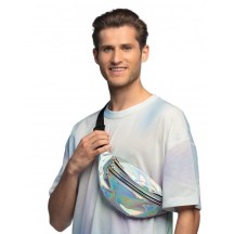 Sac banane holographique argenté pas cher – accessoire mode Fiesta Factory