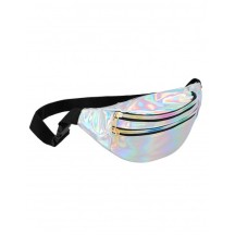 Sac banane holographique argenté pas cher – accessoire mode Fiesta Factory