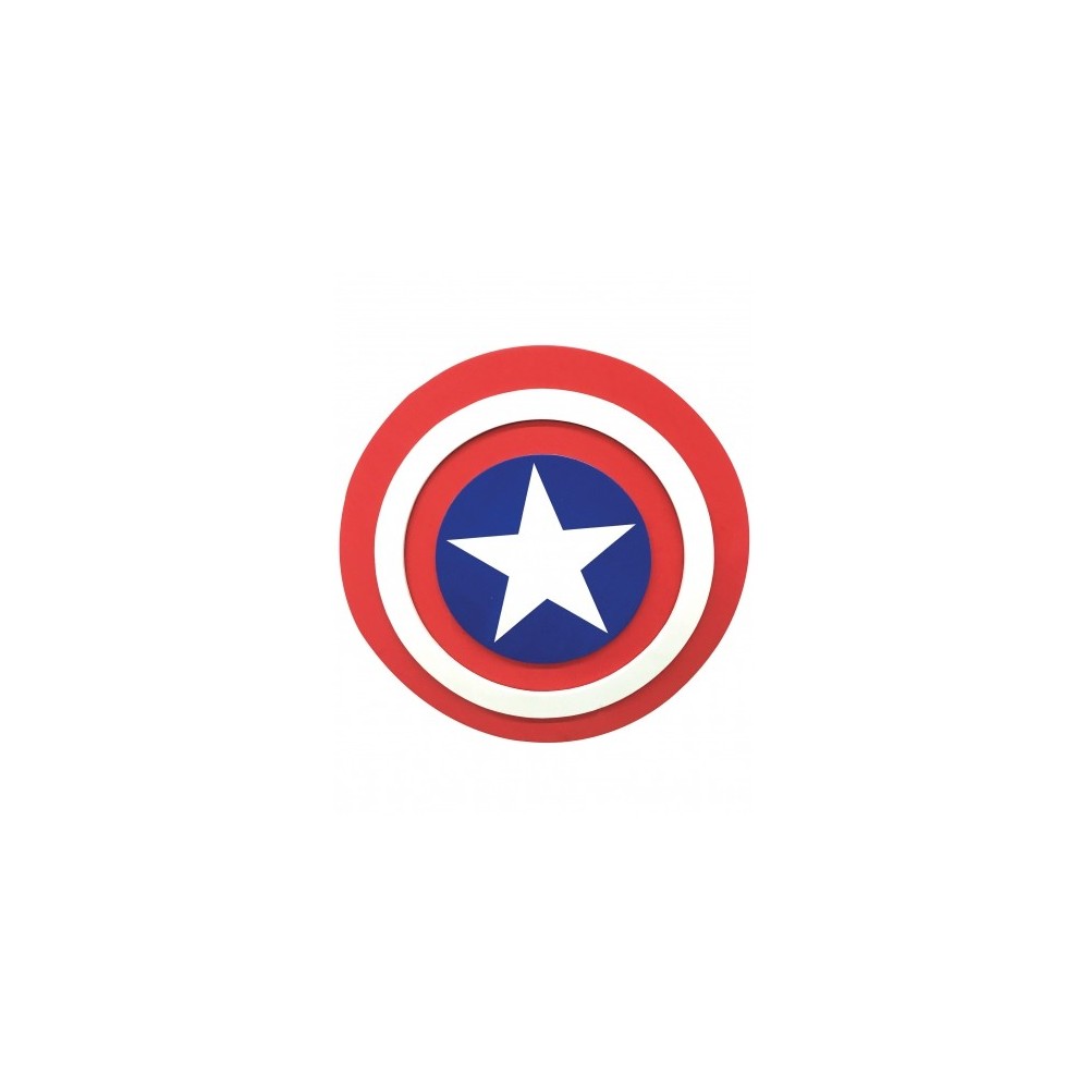 Bouclier Captain America enfant 30 cm mousse pas cher | Fiesta Factory