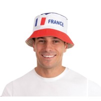 Bob France adulte pas cher – Chapeau supporter bleu blanc rouge