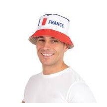Bob France adulte pas cher – Chapeau supporter bleu blanc rouge