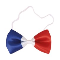 Nœud papillon bleu blanc rouge pas cher – Accessoire supporter