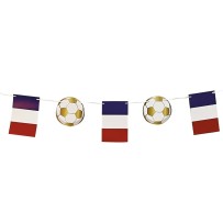 Guirlande papier France 5 m pas cher – déco bleu blanc rouge