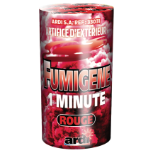 Pot fumigène rouge ARDI – Fumée rouge 1 minute pour événements