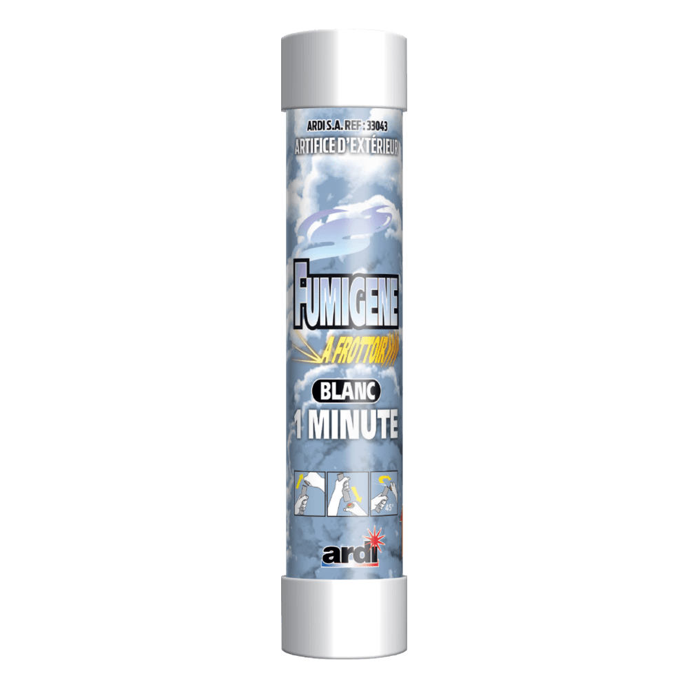 Fumigène blanc à frottoir – Fumée blanche instantanée pour photos et événements