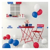 Ballons France 30 cm lot de 12 pas cher – déco bleu blanc rouge