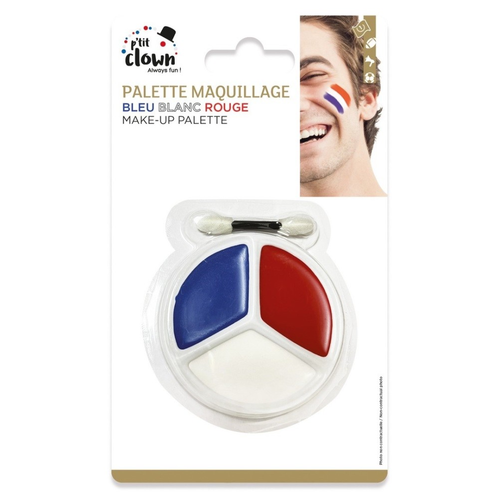 Palette maquillage France pas cher bleu blanc rouge